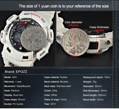 Stevvex Military Digital Analog Watch for Men