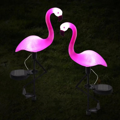 Flamingo Led Solar Garden Lamp Set For Pathway