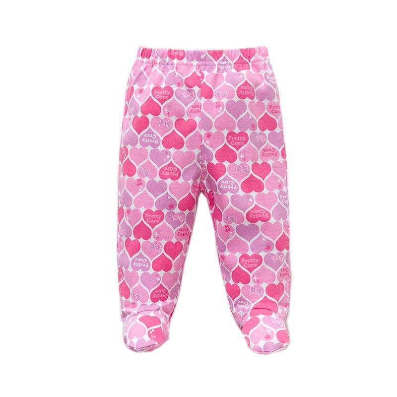 Baby pants pink heart-pattern 100% cotton unisex Stevvex on Tampa Home & Garden Store