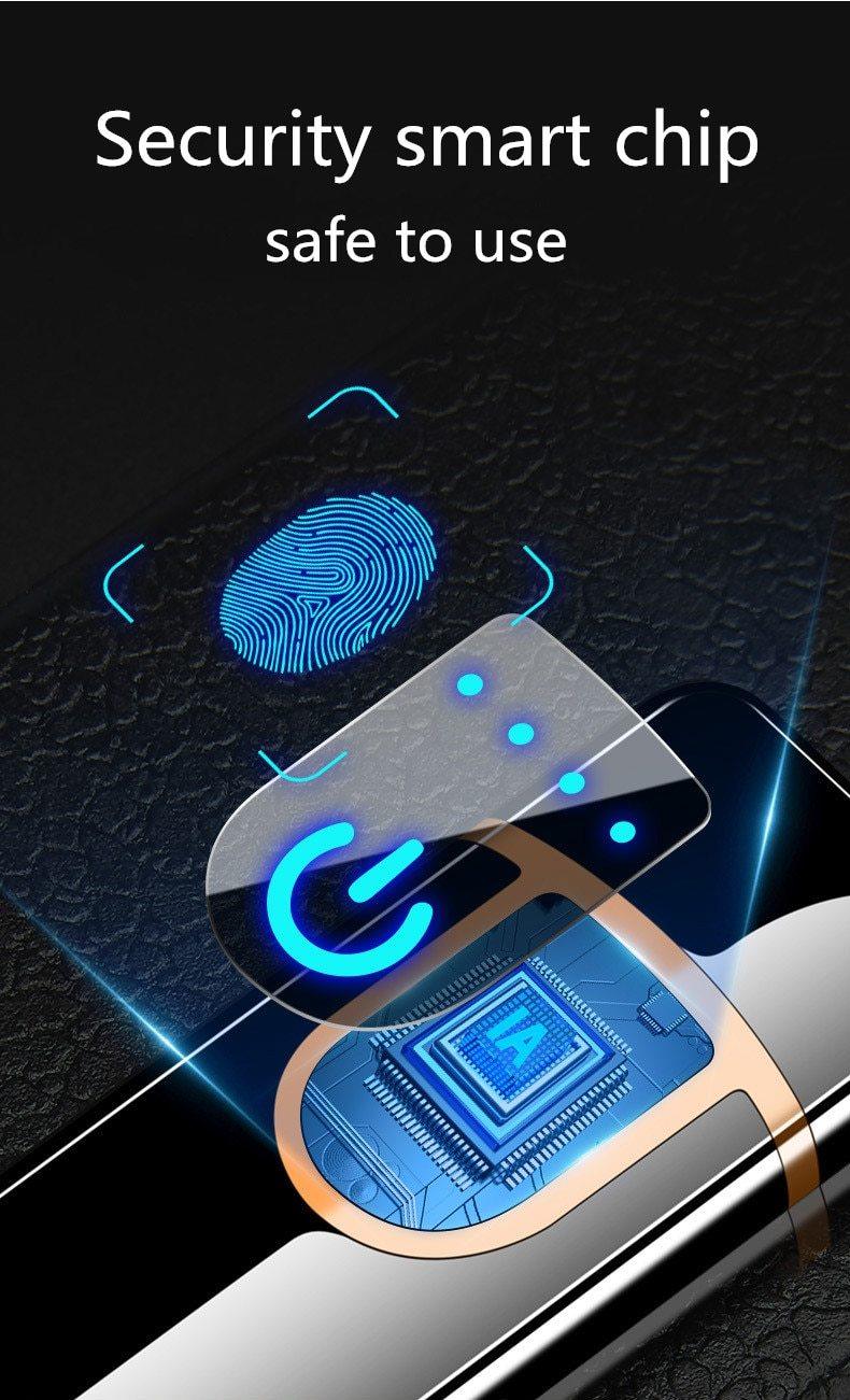 Luxurious USB Lighter With Touch Sensor Dragon