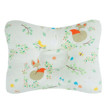 Nursing pillow for baby by Stevvex with pastel animal print foxes and leaves, modern decor on Tampa Home & Garden Store