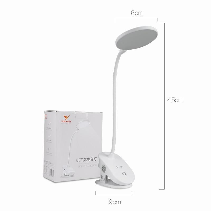 Stevvex clip wireless desk lamp with touch control, 3 modes, USB rechargeable LED, white on Tampa Home & Garden Store