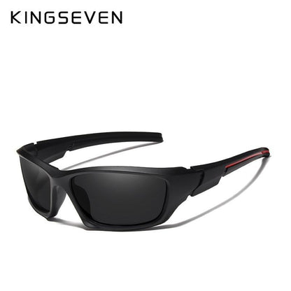 Stevvex polarized sunglasses with TR90 frame, black sport wraparound eyewear for men on Tampa Home & Garden Store