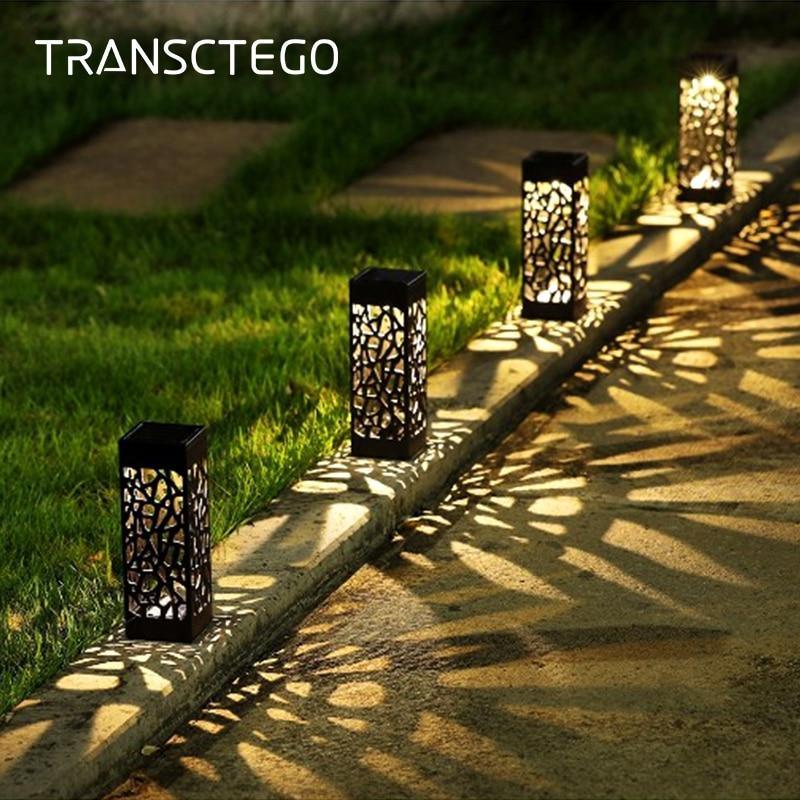 Stainless Steel Solar Lamp and Garden Pathway