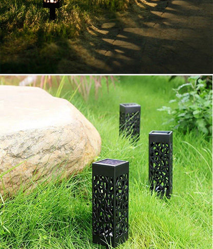 Stainless Steel Solar Lamp and Garden Pathway