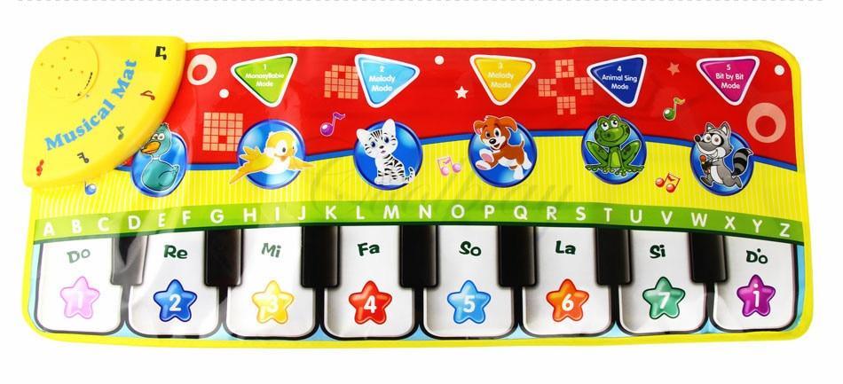 Trend Baby Piano Mat Stevvex with Do Re Mi keys animals for kids on Tampa Home & Garden Store