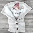 Newborn Knit Sleep Bag for Stroller Swaddle
