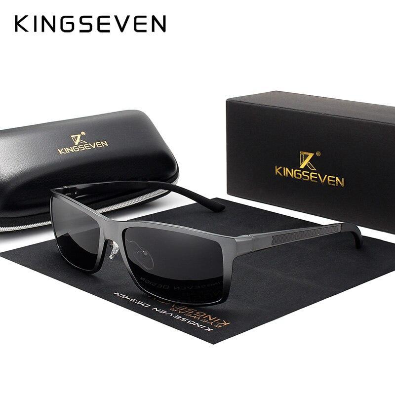 KingSeven sunglasses gray aluminum frame with polarized UV400 lenses on Tampa & Garden Store on Tampa Home & Garden Store
