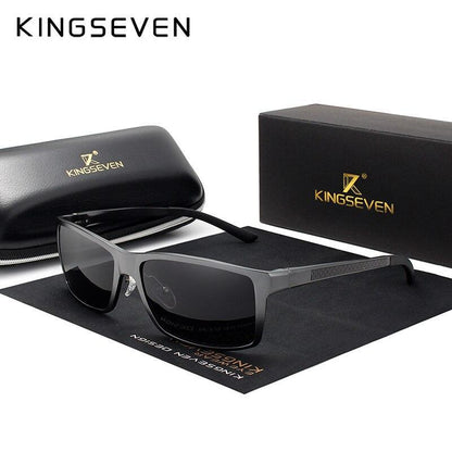 KingSeven sunglasses gray aluminum frame with polarized UV400 lenses on Tampa & Garden Store on Tampa Home & Garden Store
