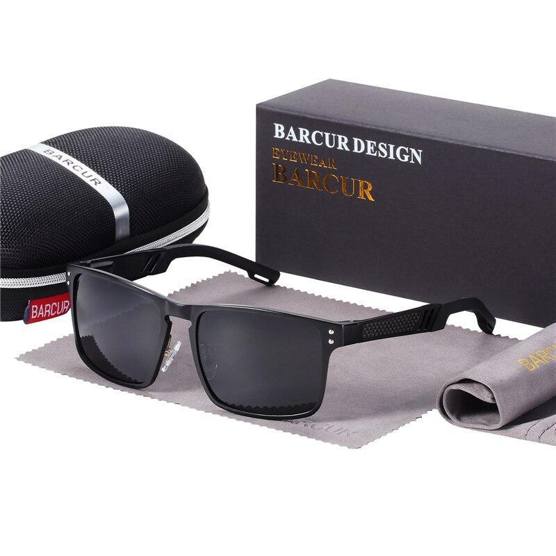 Barcur Design sunglasses with polarized UV400 lenses; includes case and cleaning cloth on Tampa Home & Garden Store