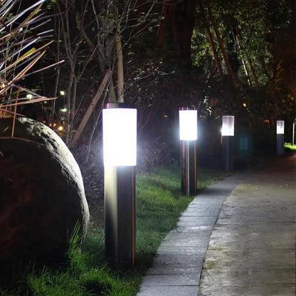 Solar Luxury LED Stainless Steel Lamp for Garden