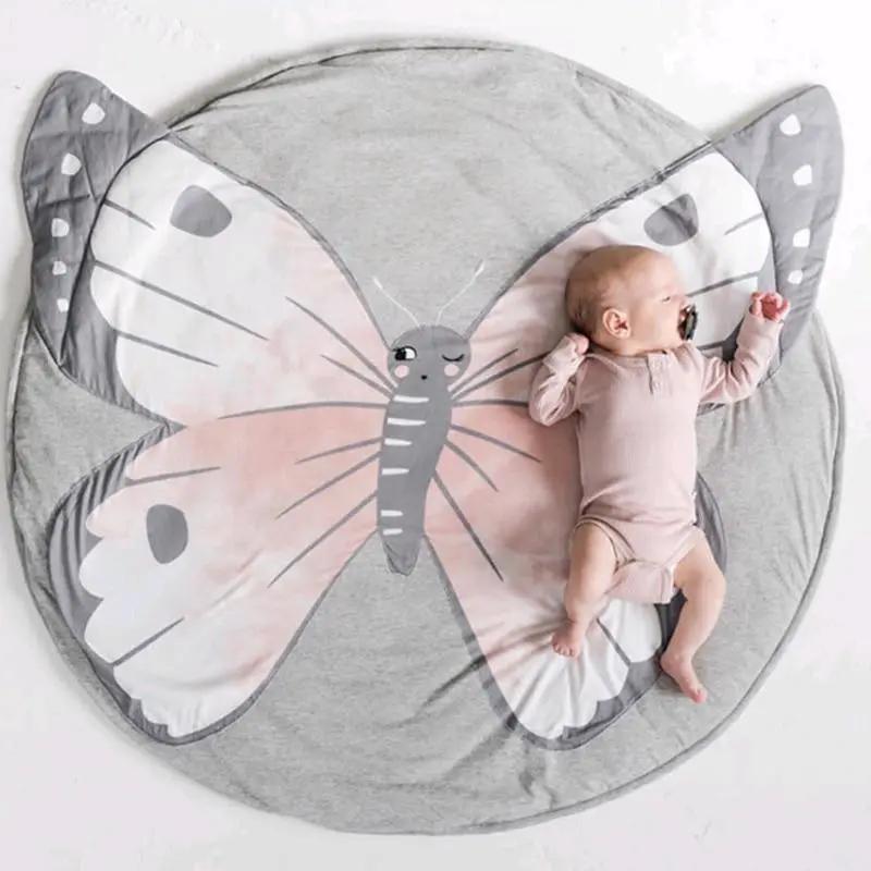 Cartoon Animals Baby Play Mat Round Pad for Kids