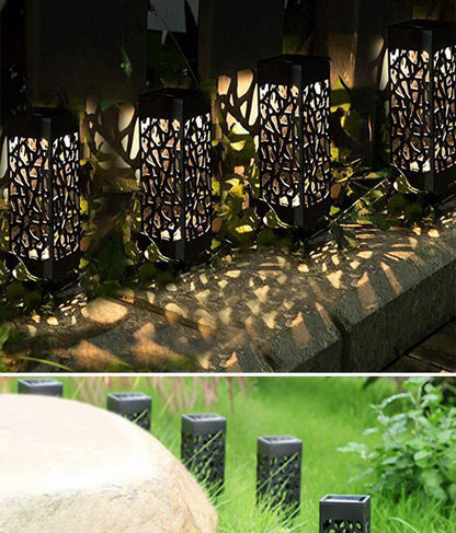 Stainless Steel Solar Lamp and Garden Pathway