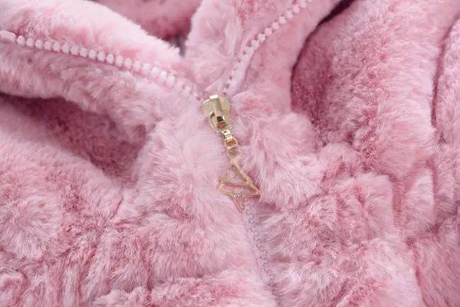 Winter Baby Girls Hooded Fleece Coat with Ears