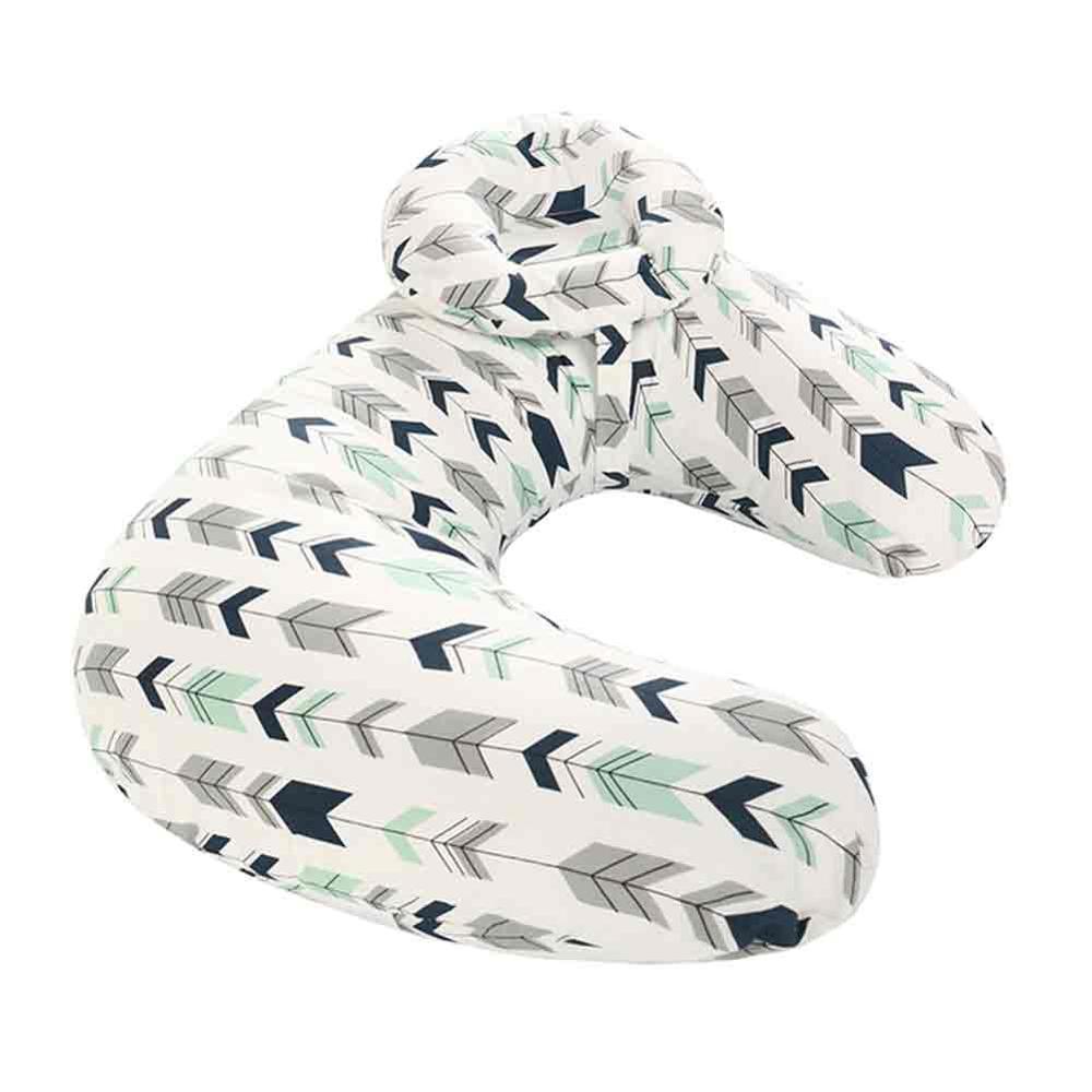 Stevvex newborn nursing pillow U-shaped breastfeeding cushion with geometric arrow on Tampa Home & Garden Store