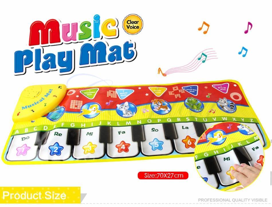 Trend Baby Piano Mat by Stevvex: educational keyboard play mat for kids, 70x27cm on Tampa Home & Garden Store