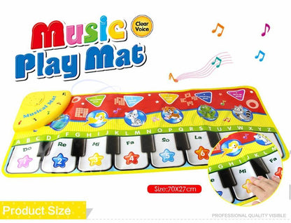 Trend Baby Piano Mat by Stevvex: educational keyboard play mat for kids, 70x27cm on Tampa Home & Garden Store