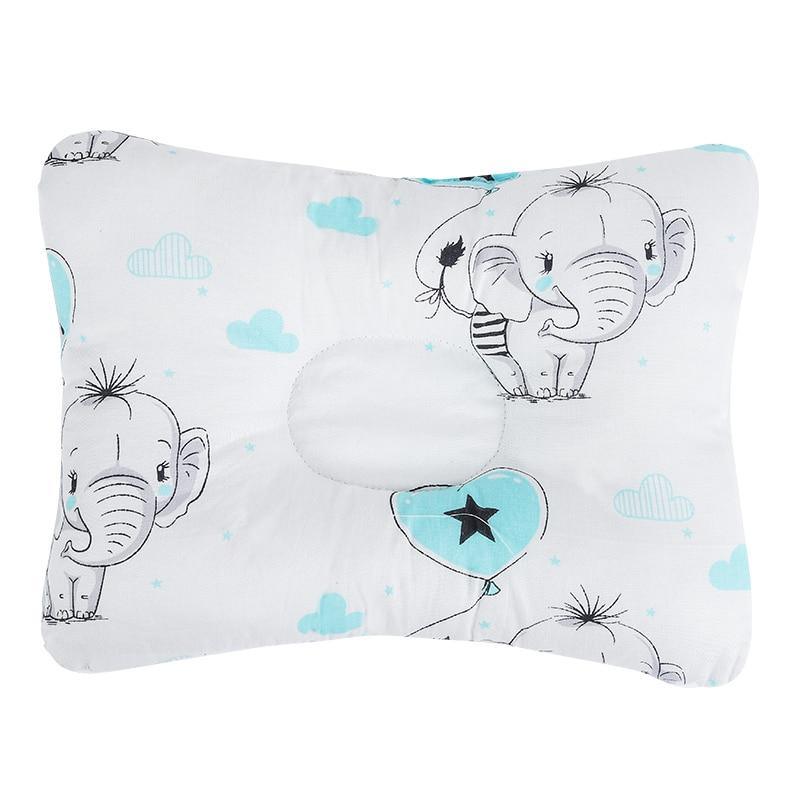 Nursing pillow for baby by Stevvex with blue elephant print clouds on Tampa Home & Garden Store