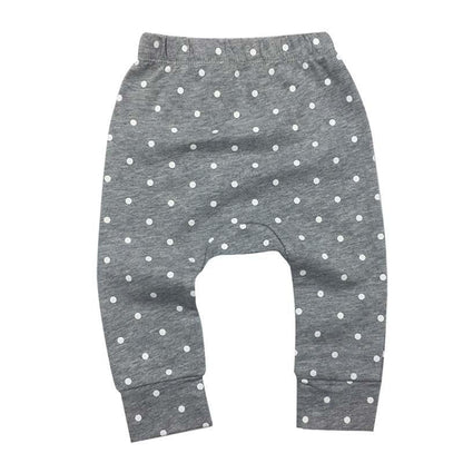 Baby pants gray polka dot Stevvex, 6-24 months, elastic waistband on Tampa Home & Garden Store