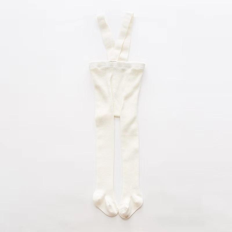 Newborn baby pants with high waist cross belt suspenders in ivory Stevvex on Tampa Home & Garden Store