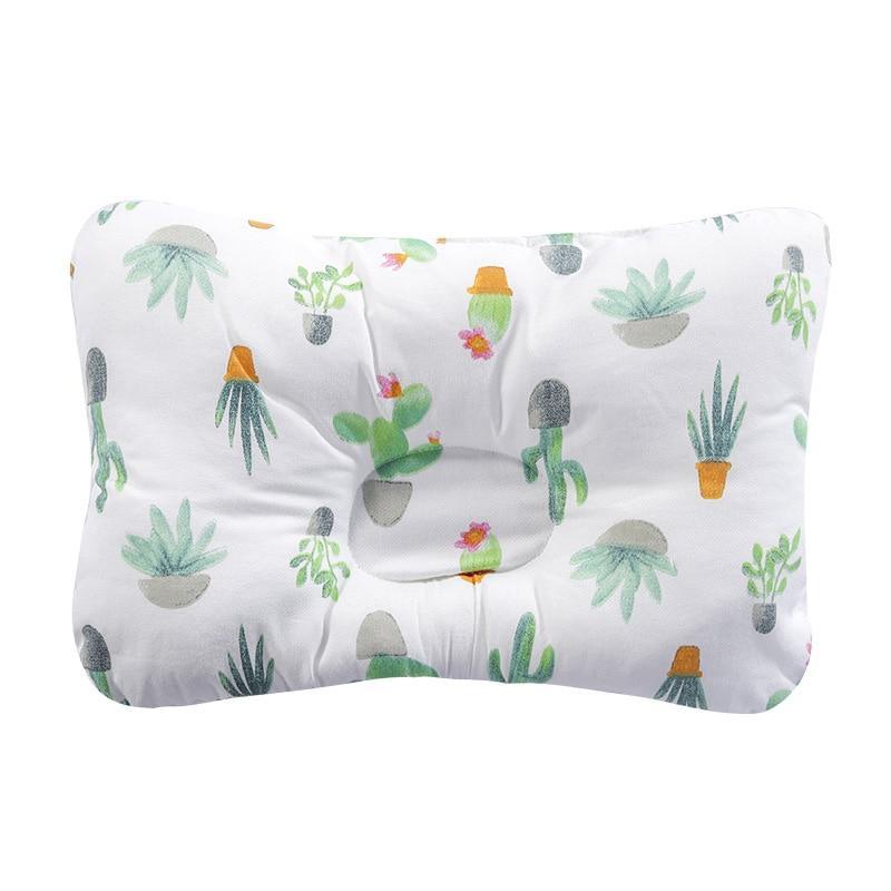 Stevvex nursing pillow for baby with white fabric and green cactus print, modern design on Tampa Home & Garden Store
