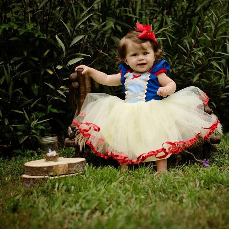 Luxury handmade baby dress ST15BY96324WWERT with blue bodice cream tutu headband on Tampa Home & Garden Store