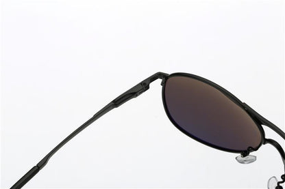 Stevvex polarized aviator sunglasses with UV400 protection, black frame and brown lenses on Tampa Home & Garden Store
