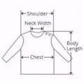Newborn hoodie and pant 2pc outfit set schematic with garment dimensions Stevvex on Tampa Home & Garden Store