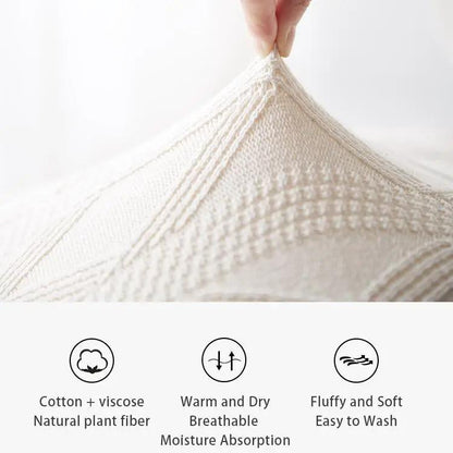 Claret Knit Pillow Case for Cozy Room Accent
