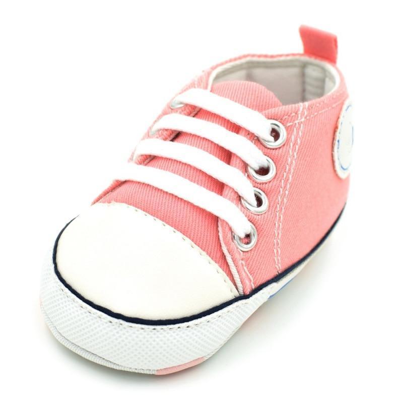 Classic Canvas Walkers Sneakers Stevvex pink with white toe cap on Tampa Home & Garden Store