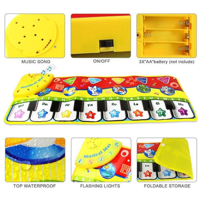 Stevvex Trend Baby Piano Mat; educational musical carpet with keyboard and waterproof top on Tampa Home & Garden Store