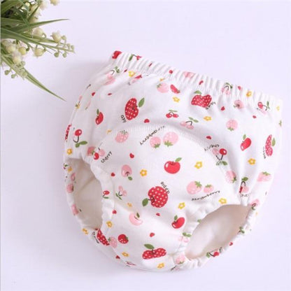 Stevvex cloth diaper training pants white cotton with strawberry print reusable nappies on Tampa Home & Garden Store