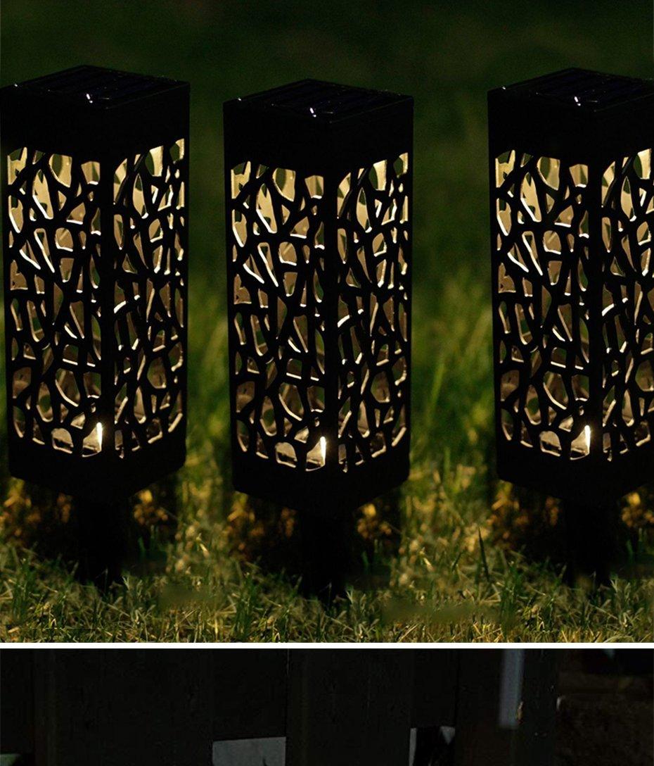 Stainless Steel Solar Lamp and Garden Pathway