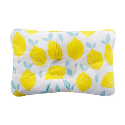 Nursing pillow for baby Stevvex with yellow lemon print on white fabric on Tampa Home & Garden Store