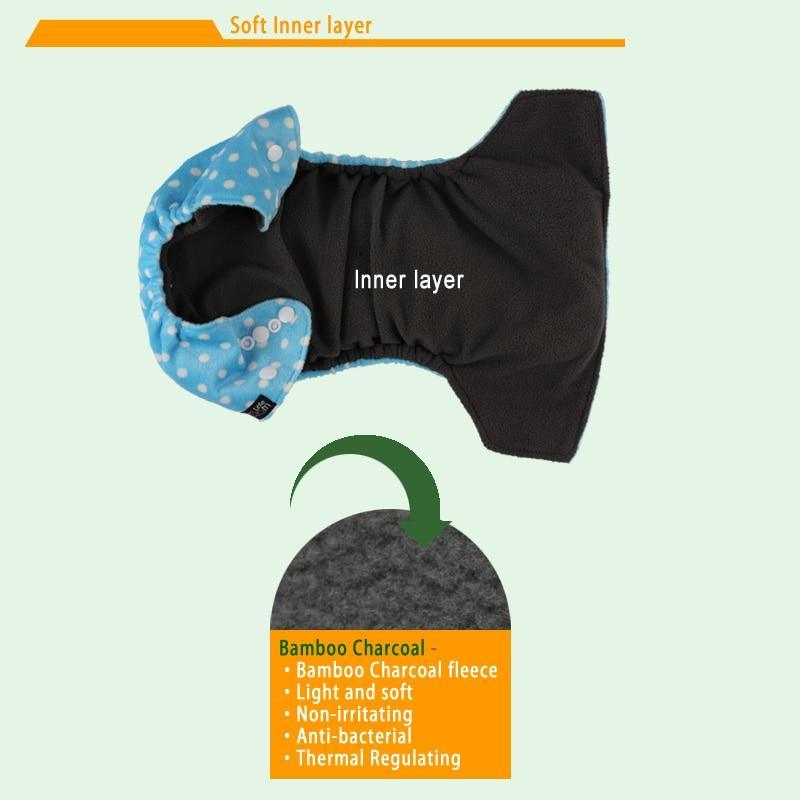Modern Luxury Cloth Pocket Nappy set 3 with bamboo charcoal inner fleece Stevvex on Tampa Home & Garden Store
