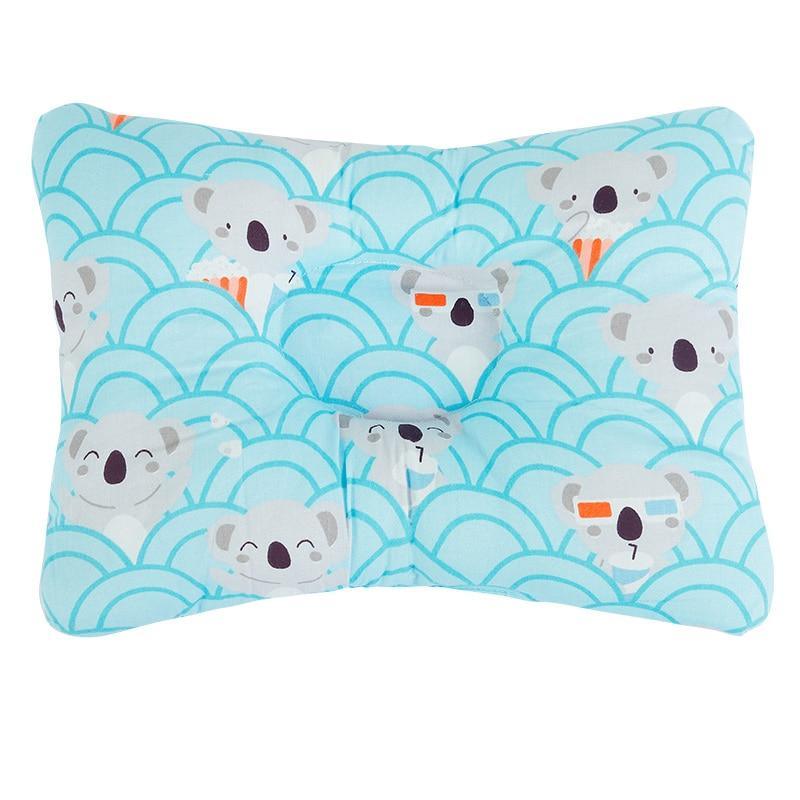 Stevvex nursing pillow for babies in blue koala print with wave pattern, modern baby decor on Tampa Home & Garden Store