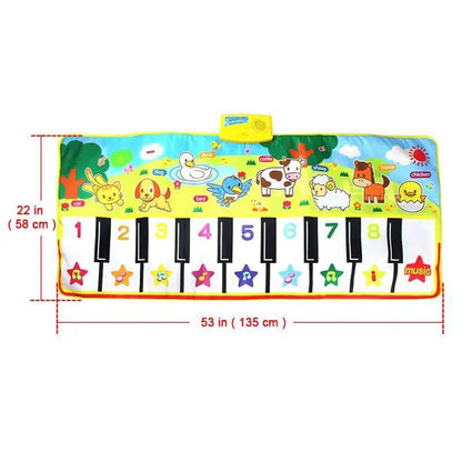 Musical Play Mat Piano With 8 Animal Sounds