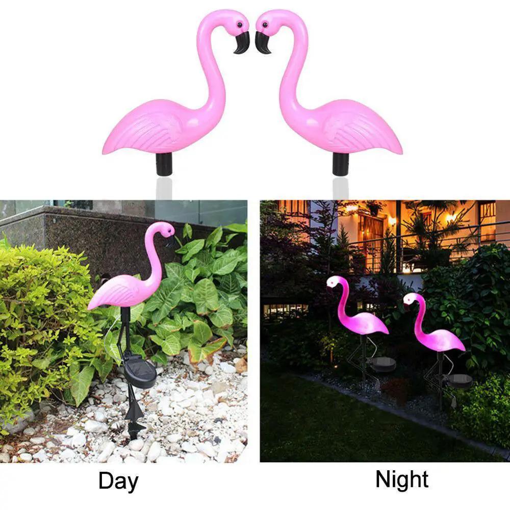 Flamingo Led Solar Garden Lamp Set For Pathway