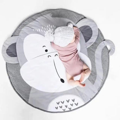 Cartoon Animals Baby Play Mat Round Pad for Kids
