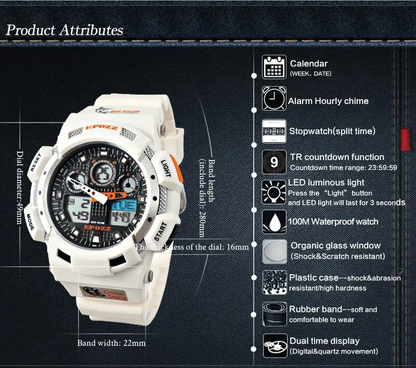 Stevvex Military Digital Analog Watch for Men