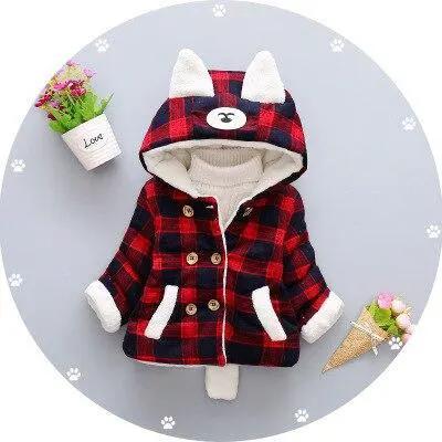 Lux Hooded Cotton Jacket for Baby Girls in Winter