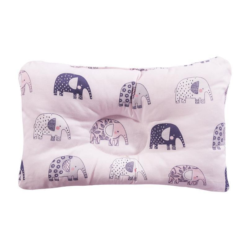 Nursing pillow Stevvex pink baby pillow with purple elephant print for infant support on Tampa Home & Garden Store