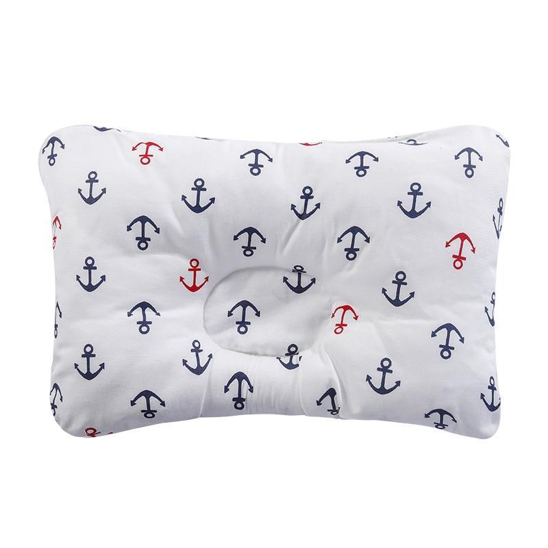 Stevvex nursing pillow with white fabric and navy anchor print for baby comfort on Tampa Home & Garden Store
