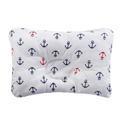 Stevvex nursing pillow with white fabric and navy anchor print for baby comfort on Tampa Home & Garden Store