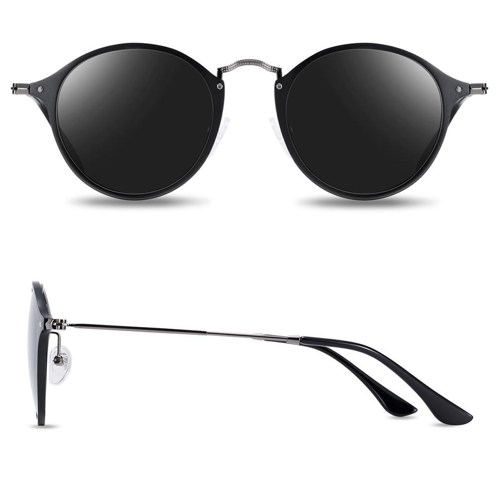 Vintage Luxury Round Sunglasses Stevvex black metal frame UV400 lenses on Tampa Home & Garden Store