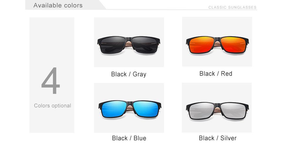 Stevvex Sunglasses 4 color options: Black/Gray, Black/Red, Black/Blue, Black/Silver on Tampa Home & Garden Store