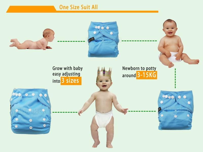 Stevvex Modern Luxury Cloth Pocket Nappy 3-pack blue unisex with white snaps for 3-15 kg babies on Tampa Home & Garden Store