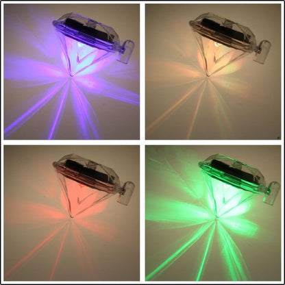 4 Pack Solar Diamond LED Lights and Garden Stakes