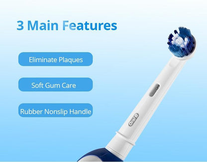 Sonic Electric Toothbrush Stevvex white handle with blue brush head for adults on Tampa Home & Garden Store