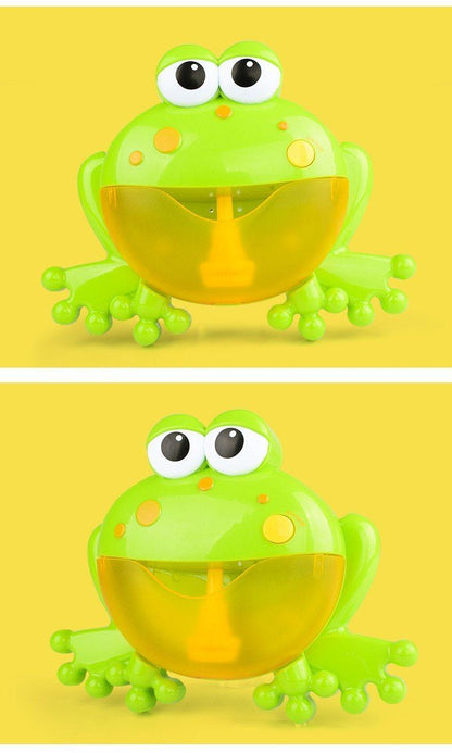 Stevvex frog bubble machine bath toy, green with yellow reservoir, 2 pcs on Tampa Home & Garden Store